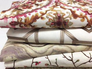 fabric options by The Added Touch Drapery Shop in New Hartford, NY